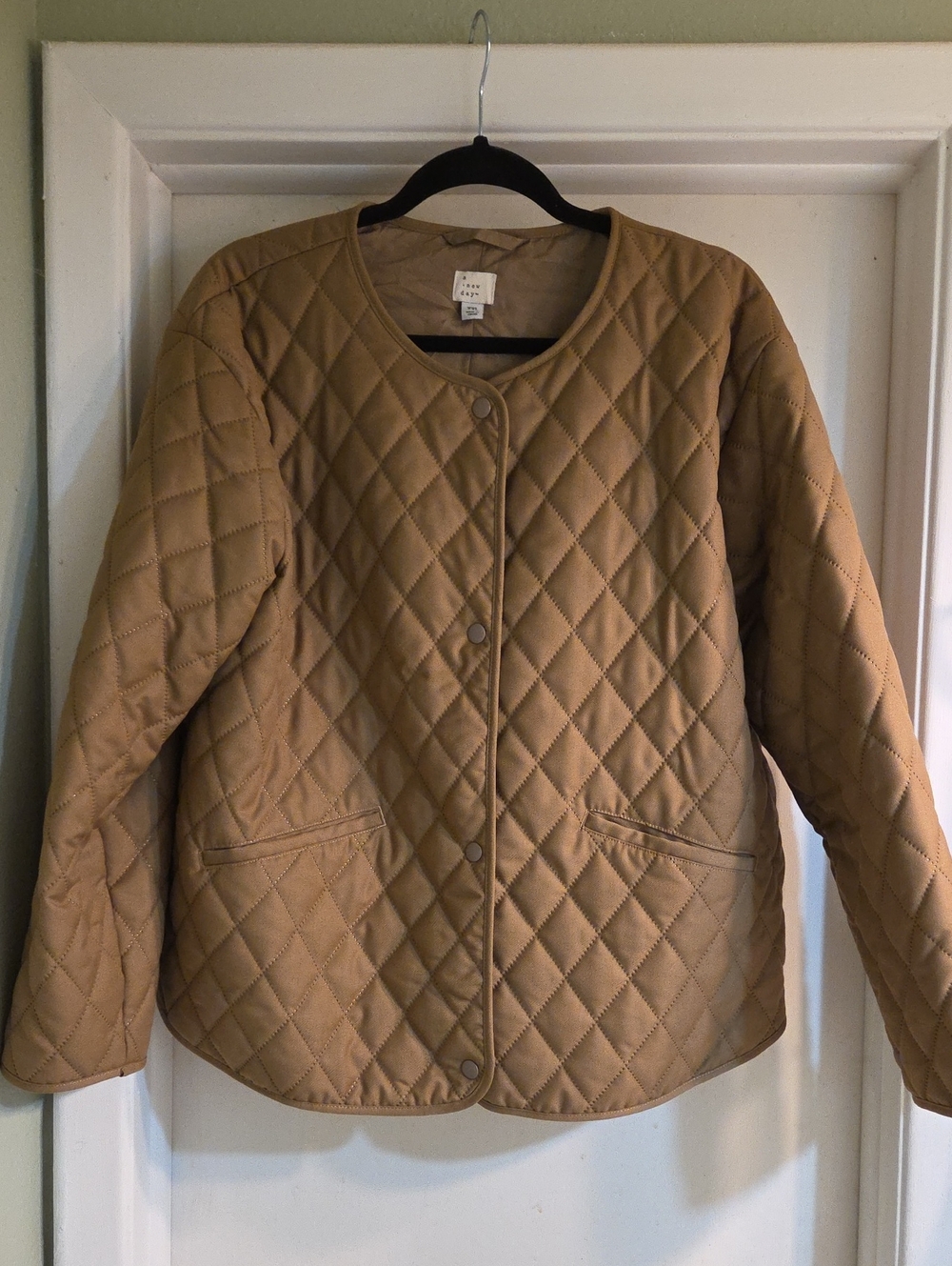 a new day Quilted Tan Camel Jacket